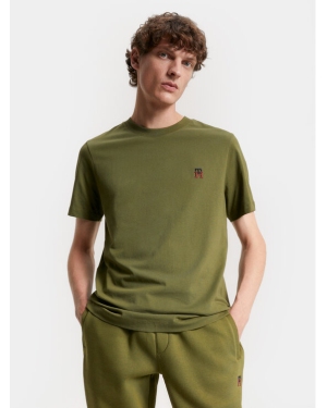 Tommy Hilfiger T-Shirt Small Imd MW0MW30054 Zielony Regular Fit