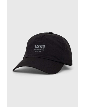Vans czapka z daszkiem kolor czarny z nadrukiem