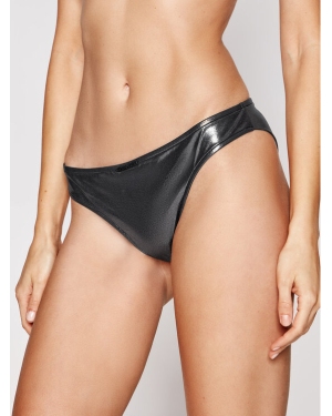 Calvin Klein Swimwear Dół od bikini Brazilian-Metallic KW0KW01388 Srebrny
