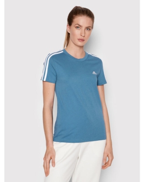 adidas T-Shirt Essentials 3-Stripes HF7238 Niebieski Slim Fit