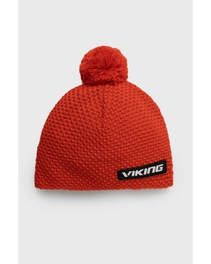 Viking czapka kolor czerwony wełniana