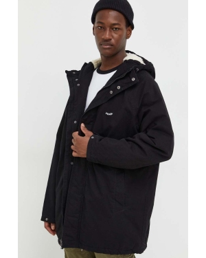 Volcom kurtka bawełniana kolor czarny przejściowa