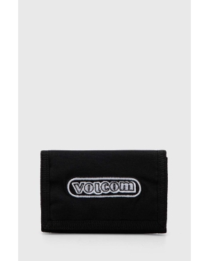 Volcom portfel bawełniany kolor czarny