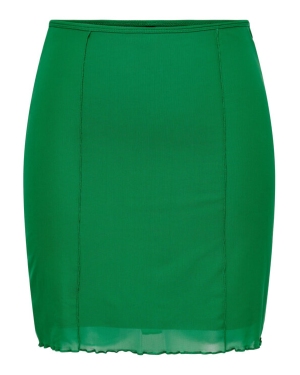 ONLY Spódnica mini 15315816 Zielony Regular Fit