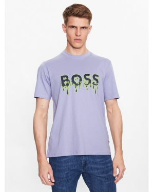Boss T-Shirt Teeart 50491718 Fioletowy Relaxed Fit