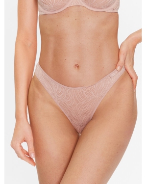 Calvin Klein Underwear Stringi 000QF6878E Beżowy