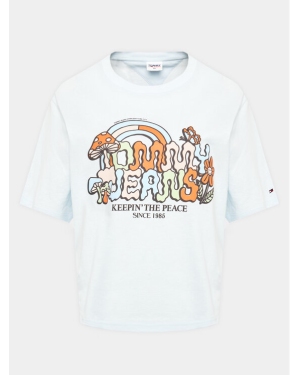 Tommy Jeans T-Shirt Homegrown DW0DW15695 Niebieski Boxy Fit
