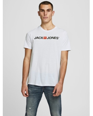 Jack&Jones T-Shirt Corp Logo 12137126 Biały Slim Fit
