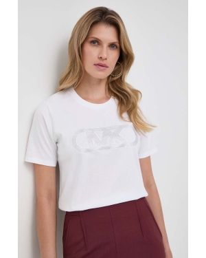 MICHAEL Michael Kors t-shirt bawełniany damski kolor biały
