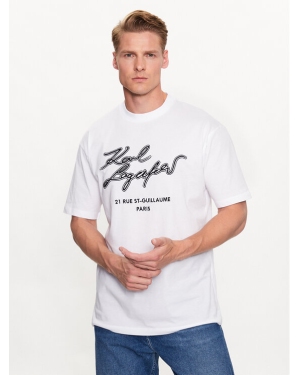 KARL LAGERFELD T-Shirt 755152 532224 Biały Regular Fit