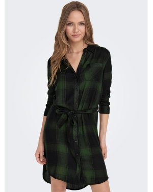 ONLY Sukienka koszulowa 15238033 Zielony Regular Fit