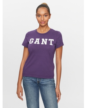 Gant T-Shirt Reg Graphic Ss 4200741 Fioletowy Regular Fit