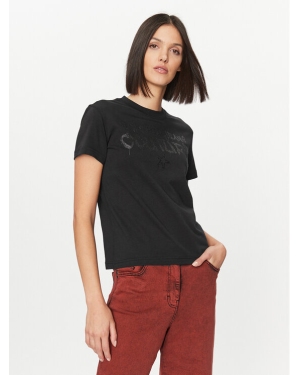 Versace Jeans Couture T-Shirt 75HAHT16 Czarny Regular Fit