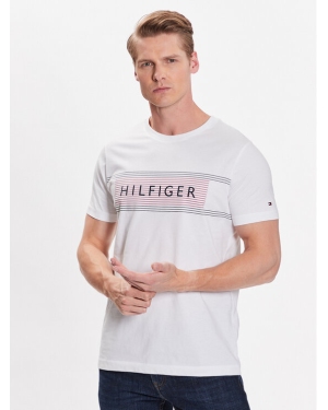 Tommy Hilfiger T-Shirt Brand Love Chest MW0MW30035 Biały Slim Fit