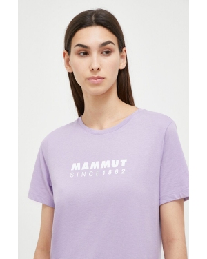 Mammut t-shirt sportowy Core kolor fioletowy