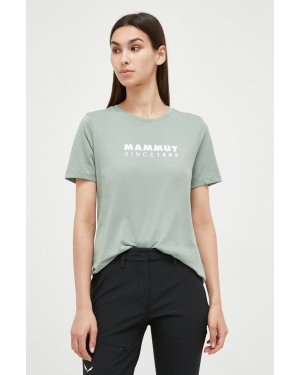 Mammut t-shirt sportowy Core kolor zielony