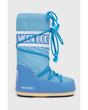 Moon Boot śniegowce ICON NYLON kolor niebieski 14004400.088