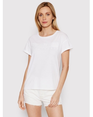 Napapijri T-Shirt Serber N0YIXM Biały Regular Fit