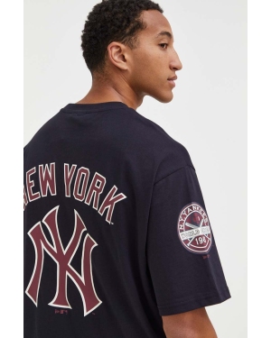 New Era t-shirt x Cooperstown męski kolor granatowy z nadrukiem NEW YORK YANKEES