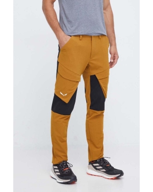 Salewa spodnie outdoorowe Puez kolor brązowy
