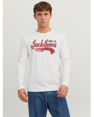 Jack&Jones Longsleeve 12236061 Biały Standard Fit