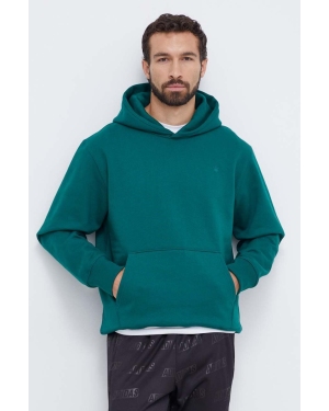 adidas Originals bluza męska kolor zielony z kapturem z aplikacją