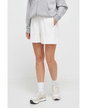 adidas Originals szorty damskie kolor biały gładkie high waist