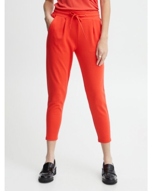 ICHI Spodnie materiałowe 20104757 Pomarańczowy Slim Fit