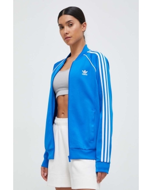 adidas Originals bluza damska kolor niebieski z aplikacją