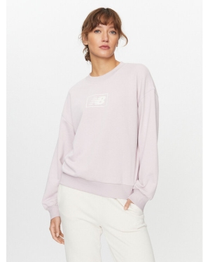 New Balance Bluza Essentials French Terry Crew WT33514 Fioletowy Regular Fit