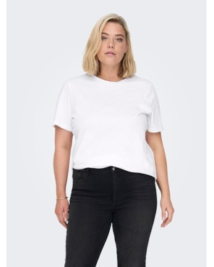 ONLY Carmakoma T-Shirt 15287998 Biały Regular Fit