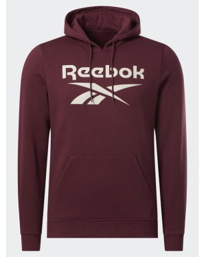 Reebok Bluza Reebok Identity Fleece Stacked Logo Pullover Hoodie IM3955 Czerwony