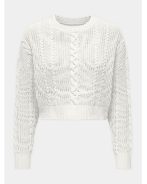 ONLY Sweter Malena 15309262 Biały Regular Fit