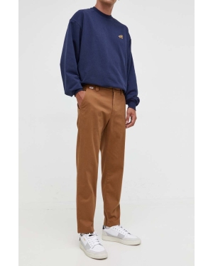Tommy Jeans spodnie męskie kolor brązowy w fasonie chinos