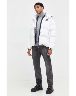 Tommy Jeans kurtka puchowa męska kolor biały zimowa