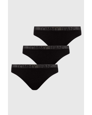 Tommy Jeans figi 3-pack kolor czarny