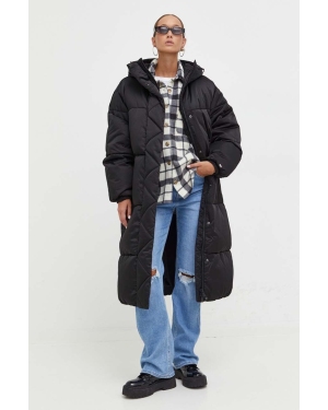 Tommy Jeans kurtka damska kolor czarny zimowa oversize