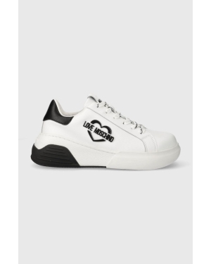 Love Moschino sneakersy kolor biały JA15105G1HIA110A