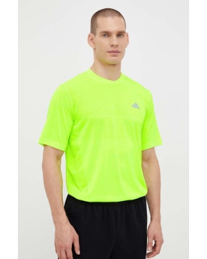 adidas Performance t-shirt do biegania Ultimate kolor zielony gładki