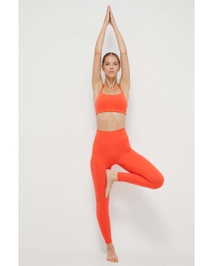 adidas Performance legginsy do jogi Studio kolor czerwony gładkie