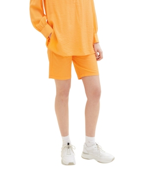 Tom Tailor Szorty materiałowe 1035499 Pomarańczowy Regular Fit