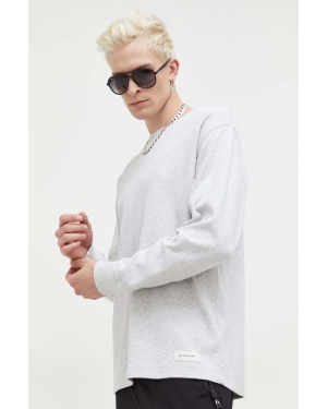 Abercrombie & Fitch bluza bawełniana męska kolor biały melanżowa