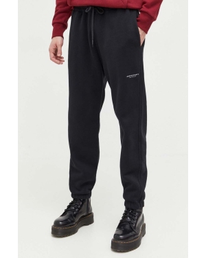 Abercrombie & Fitch spodnie dresowe kolor czarny gładkie