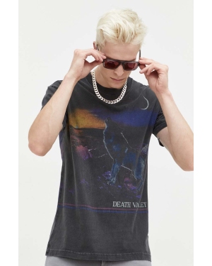Abercrombie & Fitch t-shirt bawełniany męski kolor czarny wzorzysty