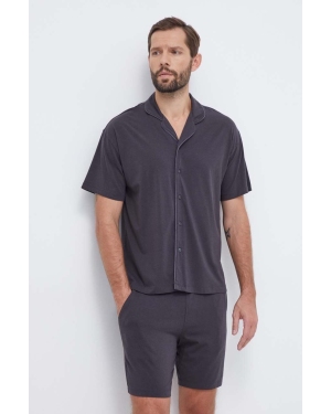 Abercrombie & Fitch piżama męska kolor czarny gładka