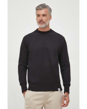 Calvin Klein Jeans bluza bawełniana męska kolor czarny gładka