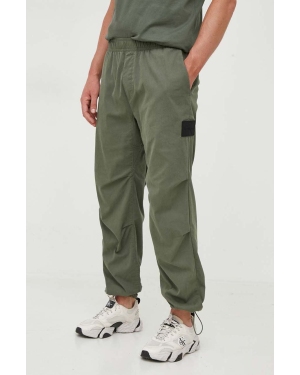 Calvin Klein Jeans spodnie męskie kolor zielony