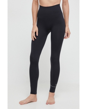 Calvin Klein Jeans legginsy damskie kolor czarny z nadrukiem