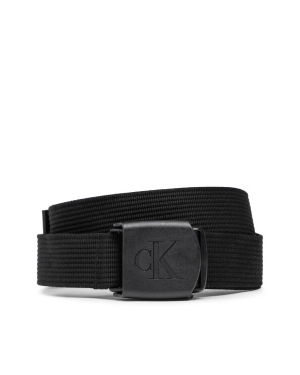 Calvin Klein Jeans Pasek Męski Logo Plaque Webbing Belt K50K510160 Czarny