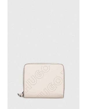 HUGO portfel damski kolor biały